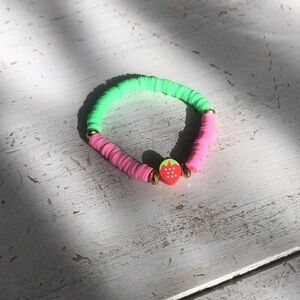 Strawberry handmade bracelet